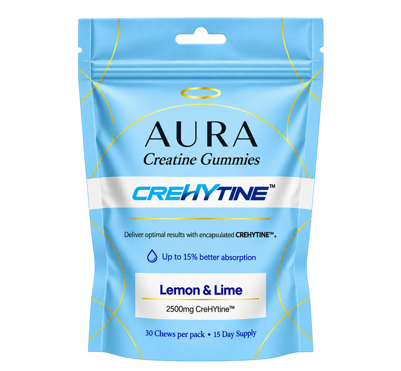 AURA Creatine Gummies pouch